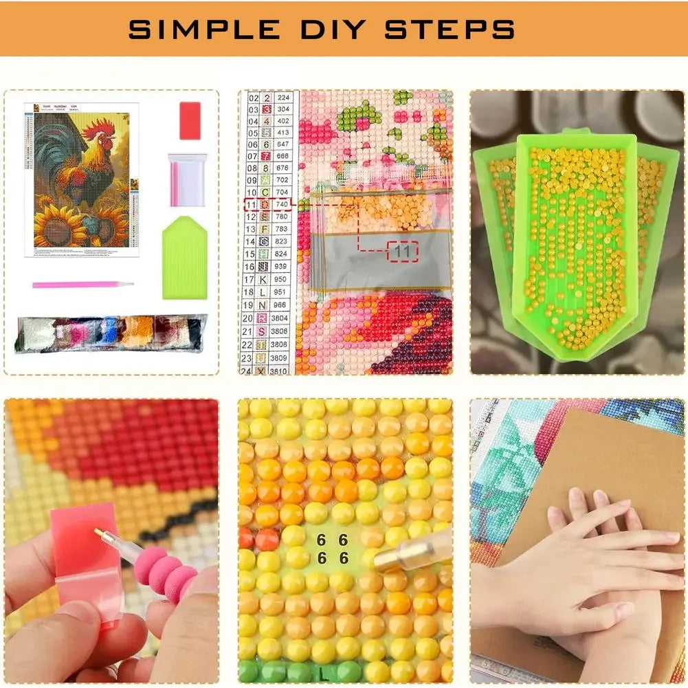 Inspirational/Motivational/Quote/Phrases Diamond Painting Kits Full Drill DIY Square/Round Drills