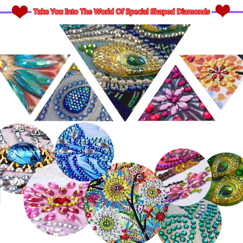 1pc/Set DIY Butterfly Diamond Painting Door Hanging Diamond Art Special Schapes