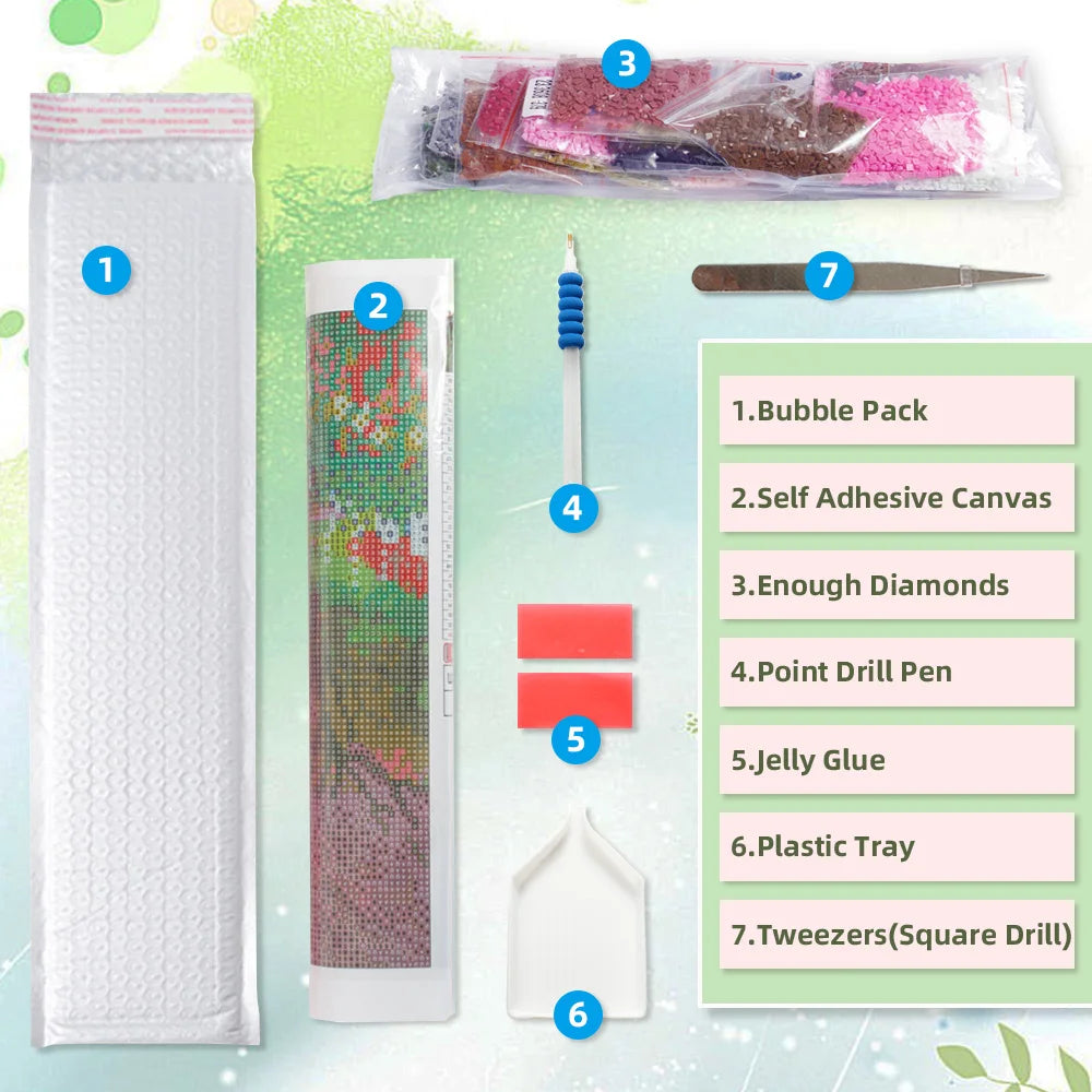 EverShine Flower Room Craft Supplies, DIY Full Square / Round Drill