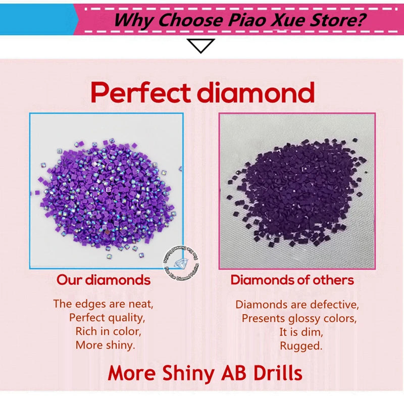 Muslim Wall Art 5D AB Drills Diamond Painting, Islamic Diamond Mosaic, Arabic Calligraphy Kits, Home Decor