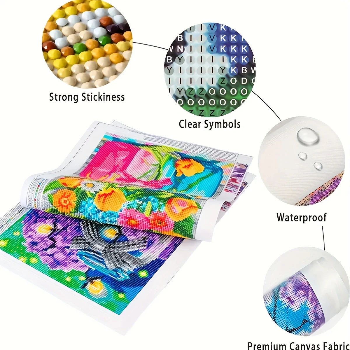 DIY Diamond Painting Highland Cow / Flower Pattern, Home Decoration Full Round