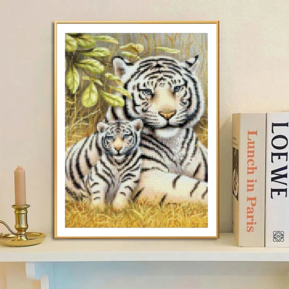 5D DIY Diamond Painting Tiger / Cheetah Full Square / Round Drill