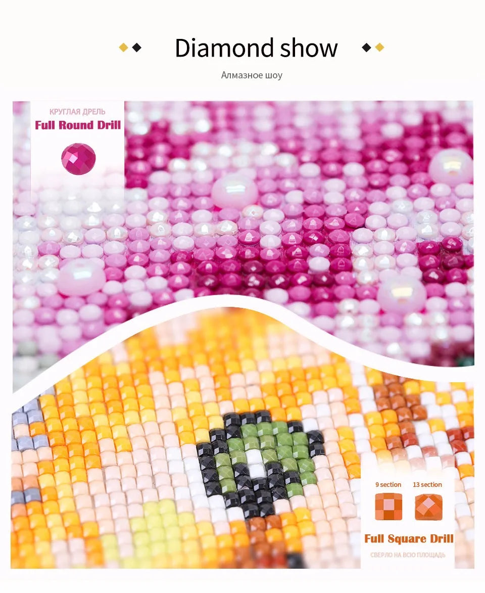 DIY Diamond Painting Library Scenery Full Diamond Mosaic