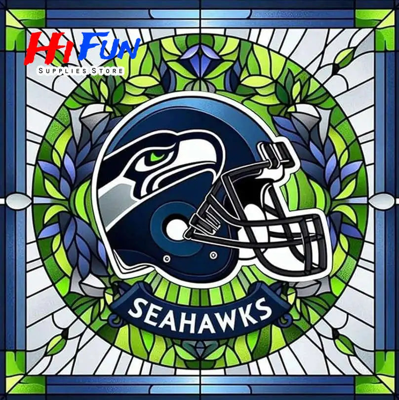 Full Drill Diamond Painting American Traditional Style Football Helmets For Sports Fans Full Square / Round Drill