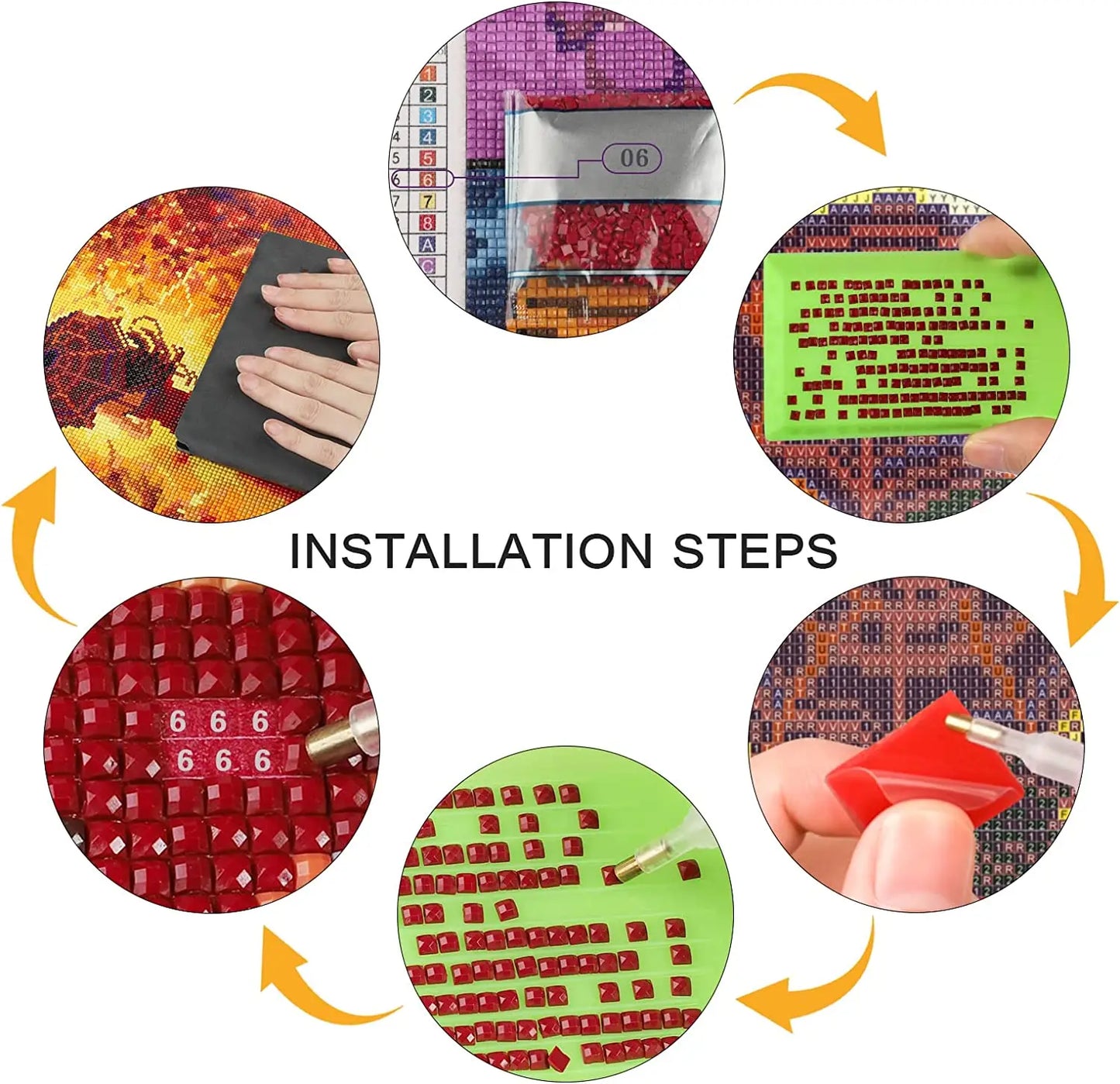 American Flag / Boots 5d DIY Diamond Painting Kits Full Square / Round Drills