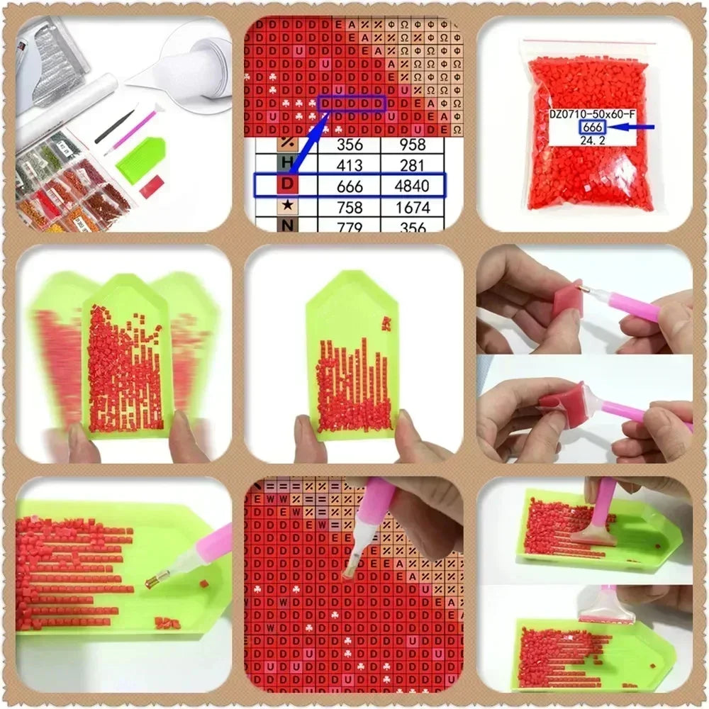 Jesus, Virgin Mary Diamond Painting Kit Square or Round Diamond 5D DIY Religious Mosaic