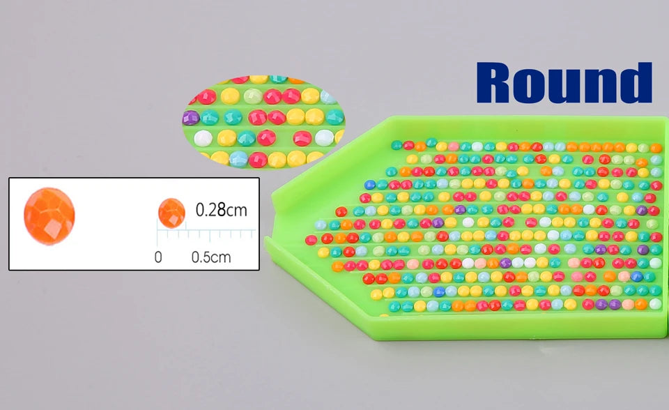 DMC 447 Colors Rhinestone 5D DIY Accessory Arts Full Round / Square Drill