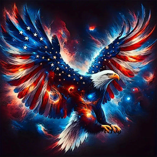 5D DIY Full Round Drill Diamond Painting Eagle Kit Home Decor Art Craft 30x30cm