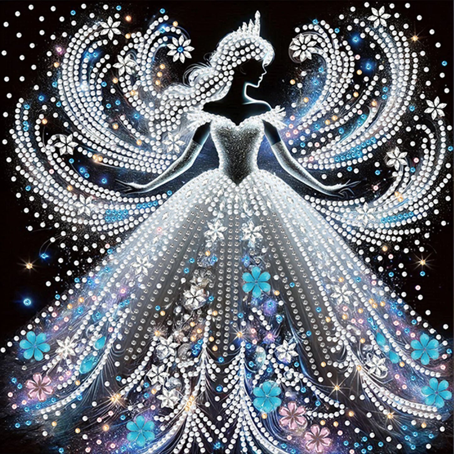 Beauty Diamond Art DIY Gem Art Diamond Painting Kits Crystal Rhinestones Diamond Painting 30x30cm