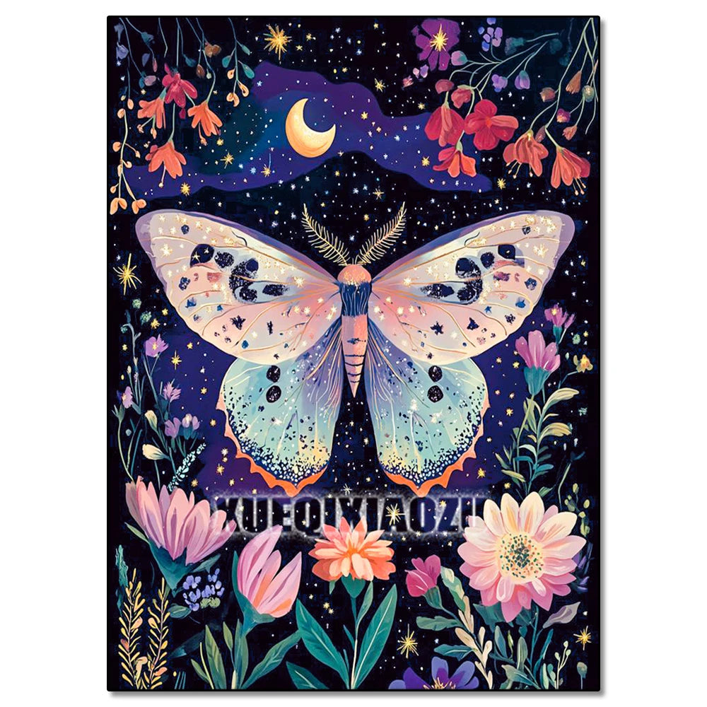 5D DIY Diamond Painting Kit Mushroom, Butterfly, Frog