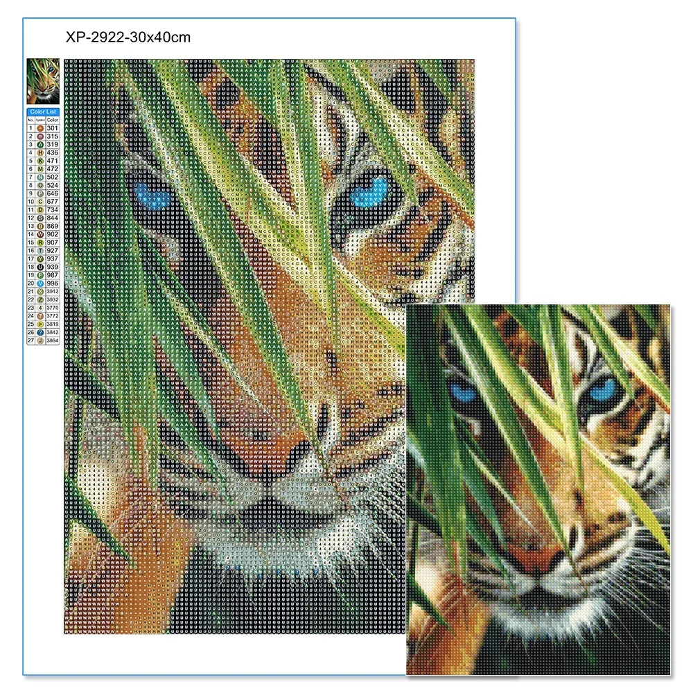 5D DIY Diamond Painting Tiger / Cheetah Full Square / Round Drill