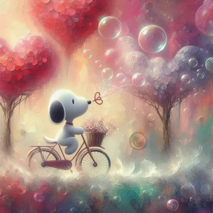 Cute Snoopy Peanuts DIY Diamond Art Painting Kits Full Round Drill