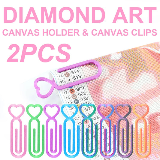 2pcs Diamond Painting Canvas Clip Set - Diamond Art Tools, Diamond Painting Canvas Holder For Diamond Art