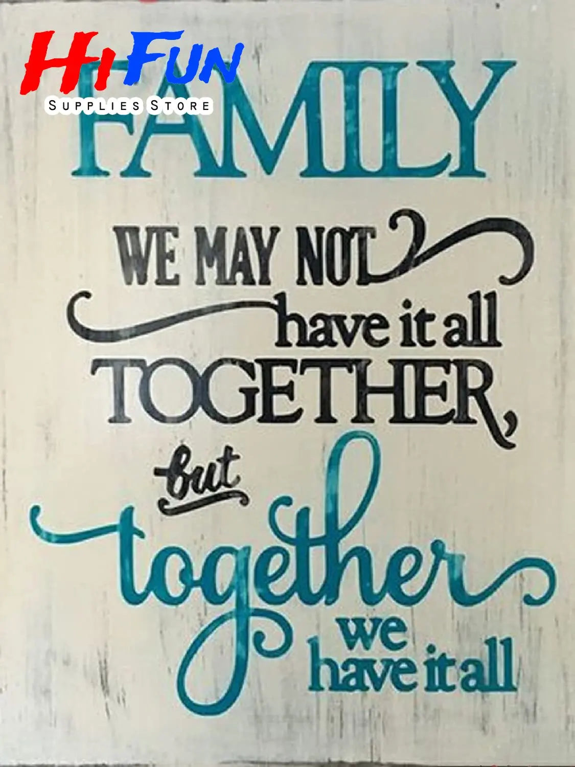 5D Diamond Painting Full Square / Round Family Poster Heart Text Love