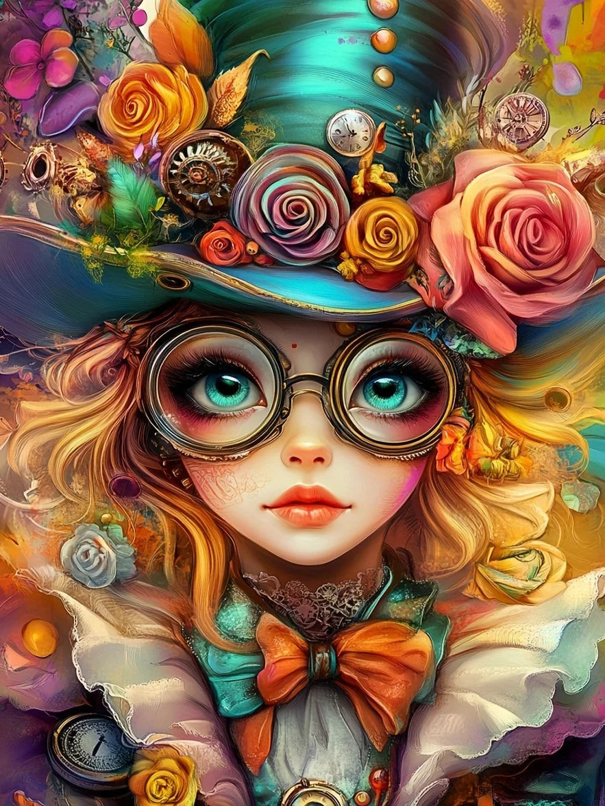 Evershine Full Square Diamond Mosaic Portrait Picture Girl 5D DIY Kit Diamond Painting