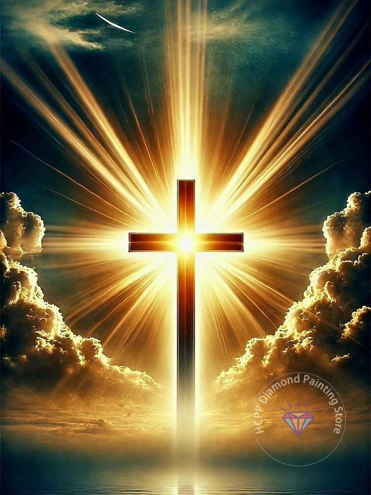 Jesus Christ Cross Diamond Painting Kit 5D DIY Round Drill