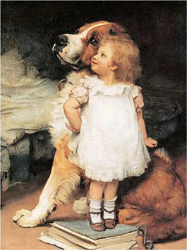 HUACAN 5D DIY Diamond Painting Little Boy and Dog Full Square / Round Full Drill