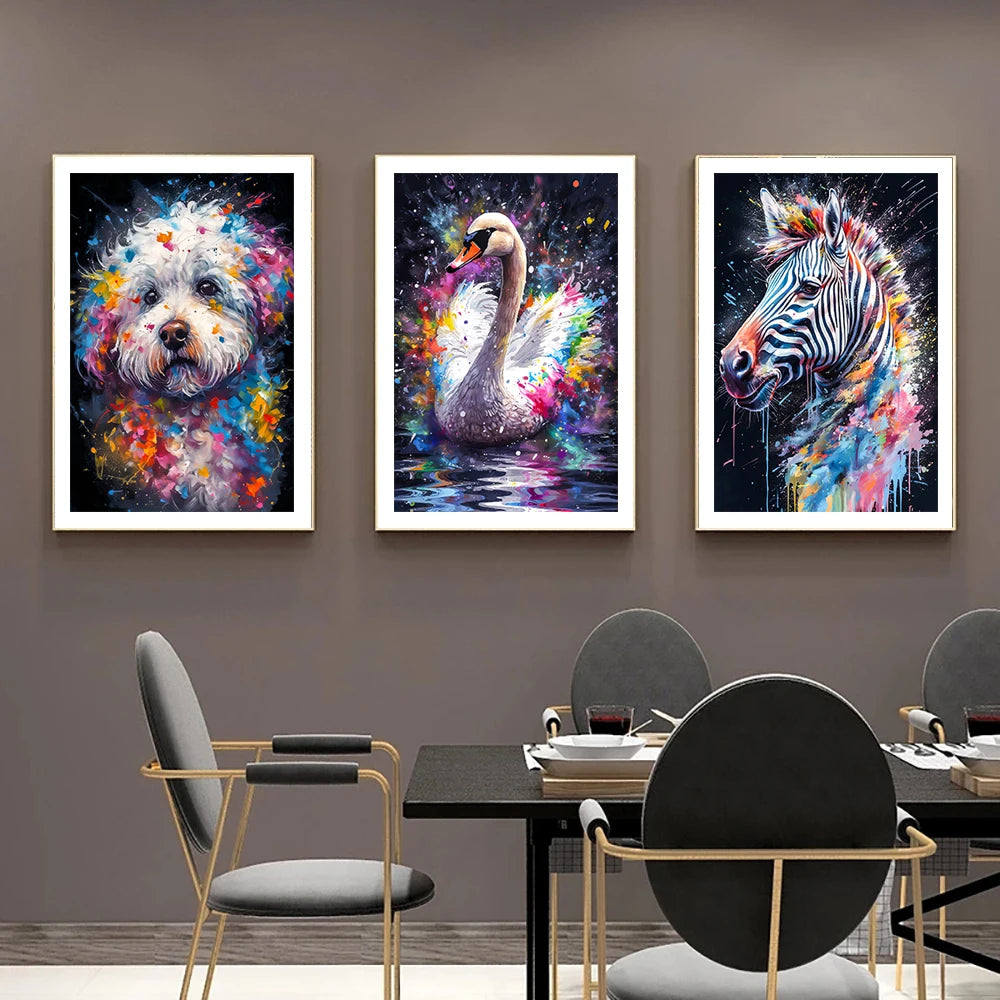 DIY Diamond Painting Cat, Dog, Swan, Other Animals Diamond Painting Full Square / Round Drill