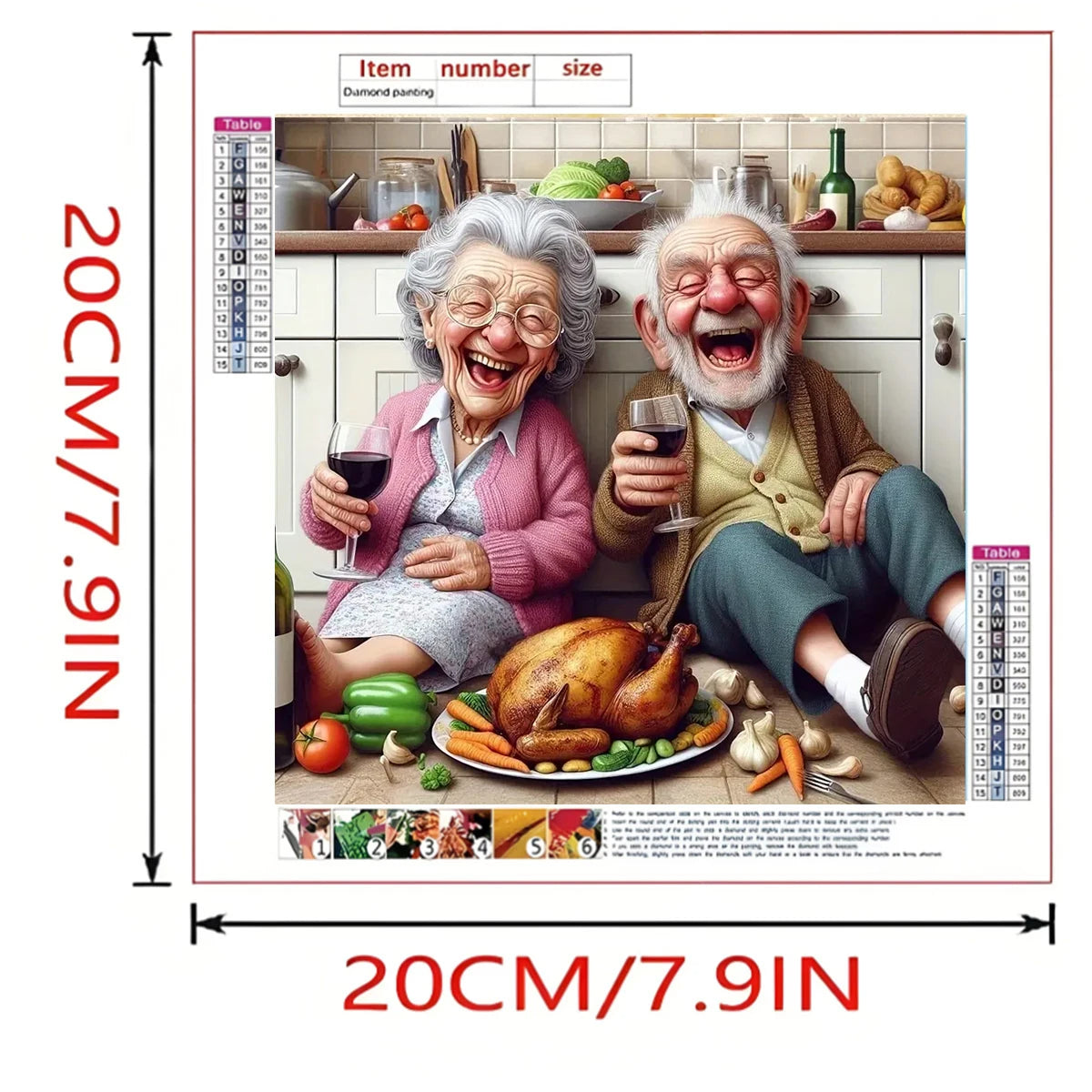 Grandparents Cheers DIY Diamond Painting Full Round Drill