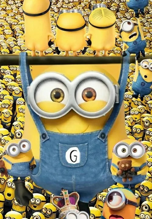 Cute Minions Cartoon DIY Diamond Painting Round Drill