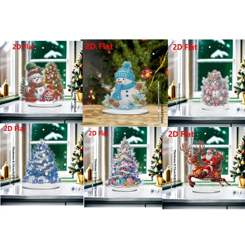 1pc DIY Diamond Painting Christmas Table Decoration