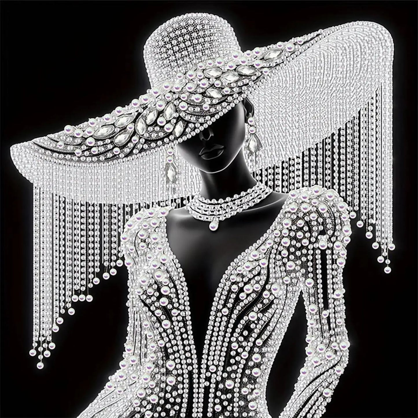 5D DIY Partial Special Shaped Drill Diamond Painting Kit Girls 30x30cm Unique Luster Painting and Resin Sequins
