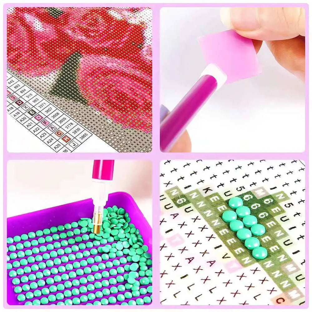 Huacan 5D Diamond Painting Woman Umbrella DIY Art Full Square / Round Drill