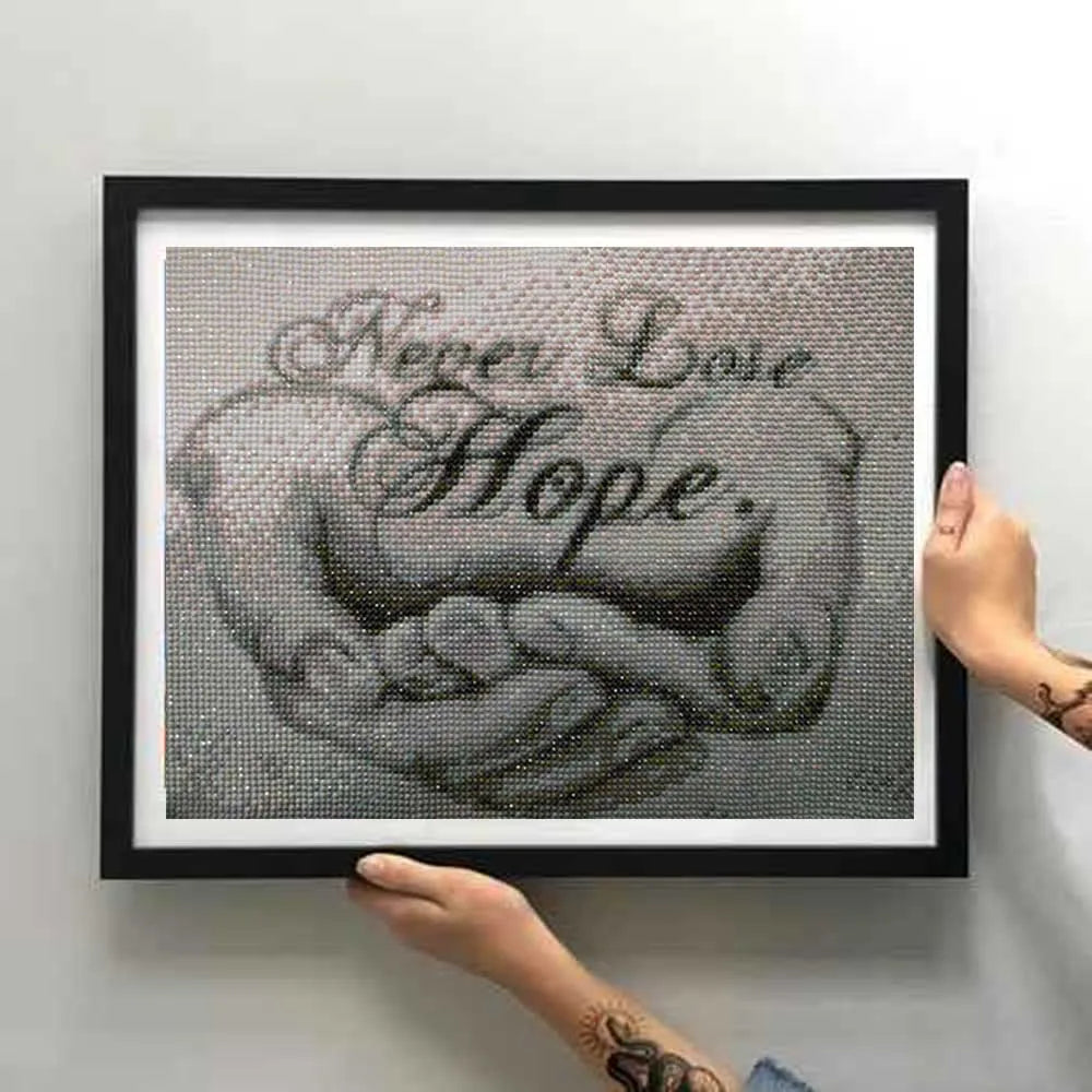 5D Diamond Painting Full Square / Round Family Poster Heart Text Love