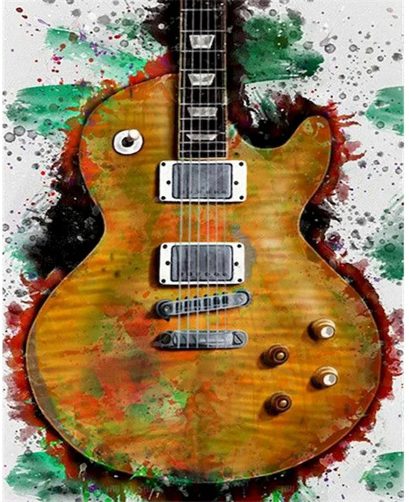 Guitar Full Round Diamond 5D DIY Painting