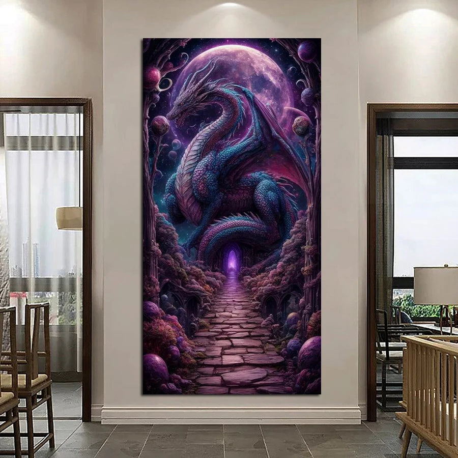 Dragon Picture Large Size DIY Diamond Art Painting Full Square / Round Drill