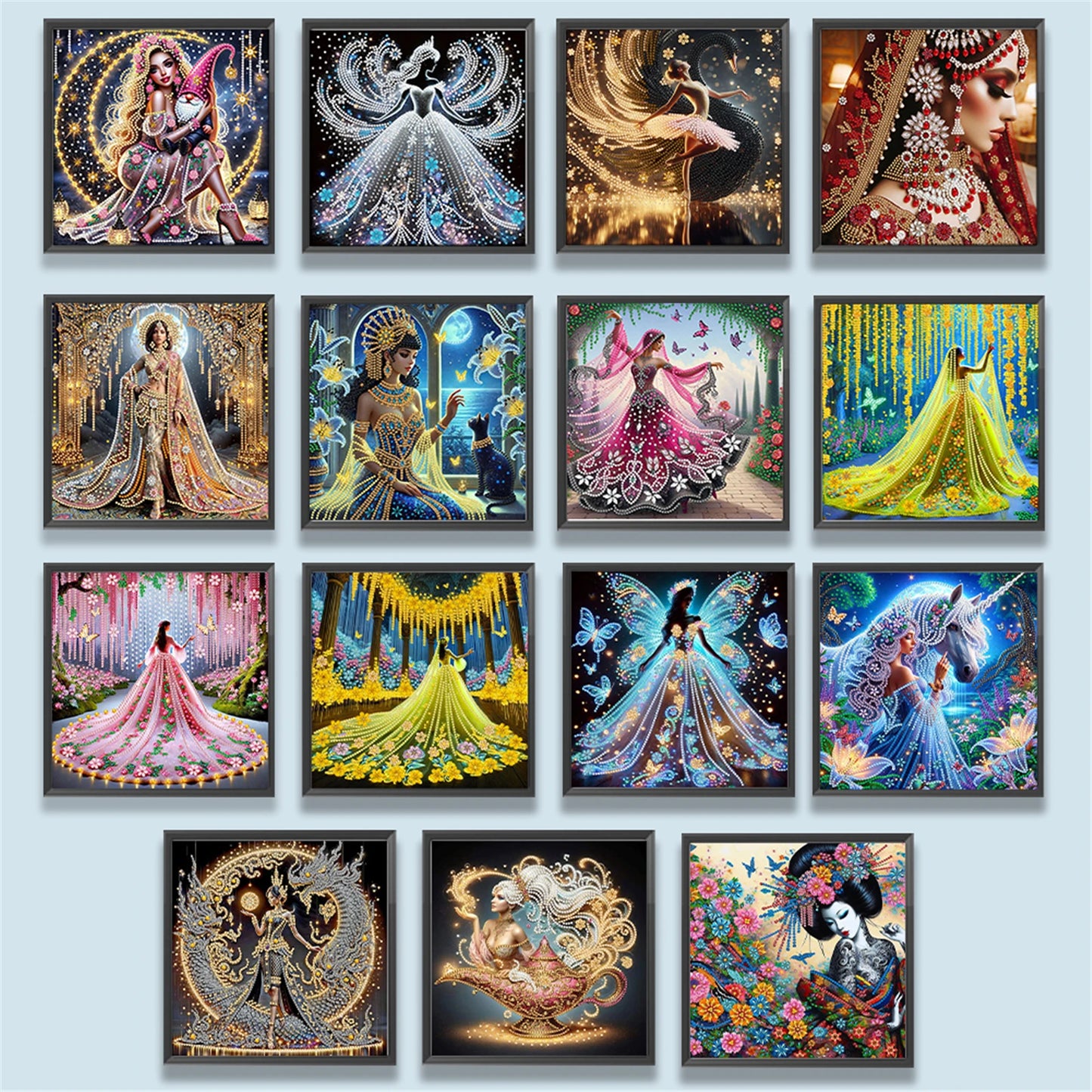 Beauty Diamond Art DIY Gem Art Diamond Painting Kits Crystal Rhinestones Diamond Painting 30x30cm