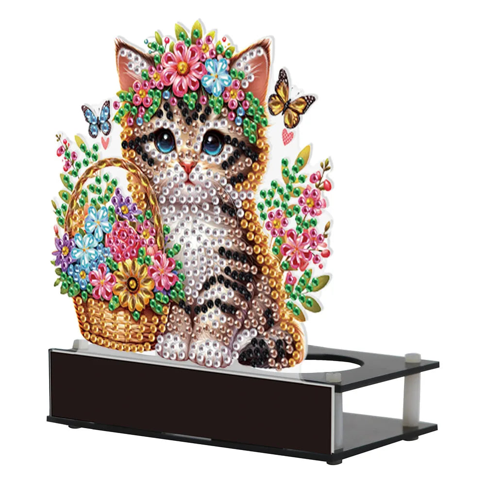 Diamond Painting Candle Holder Ornaments Desktop Tea Light Candle Holder