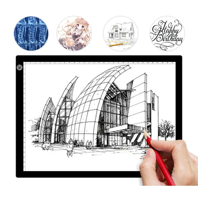 A4/A3 Drawing Tablet Wacom Digital Graphic Tablet LED Diamond Painting Light Pad Board, Portable Board