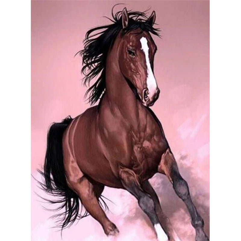 Yumeart DIY Diamonds Painting Horse Mosaic Full Square Drills