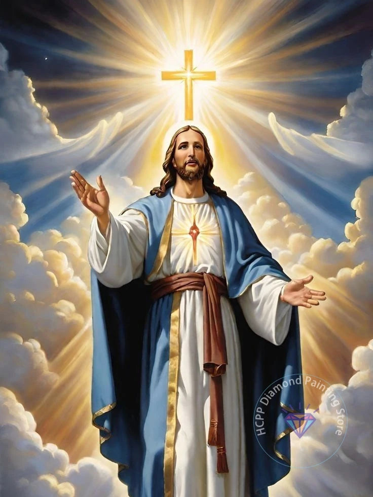 Jesus Christ Cross Diamond Painting Kit 5D DIY Round Drill