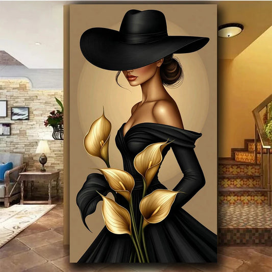 Elegant Lady DIY Diamond Painting Full Square / Round Drill, Large Size