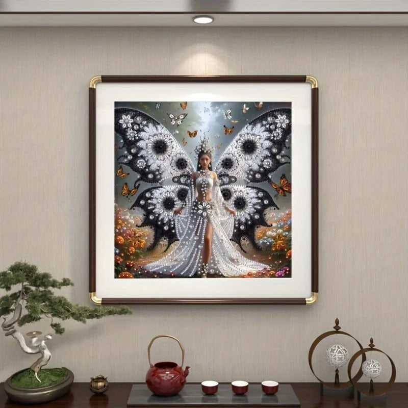 Fairy Diamond Painting Set - DIY Handicraft Set With Unique Shaped Crystals