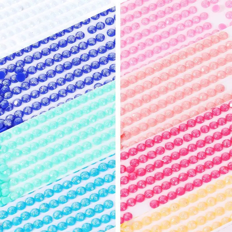 HOMFUN 39 Colors Fairy Dust Drills Diamond Painting Square / Round ResinDiamond Painting Crystal Beads Accessories Art Sugar Dust Beads
