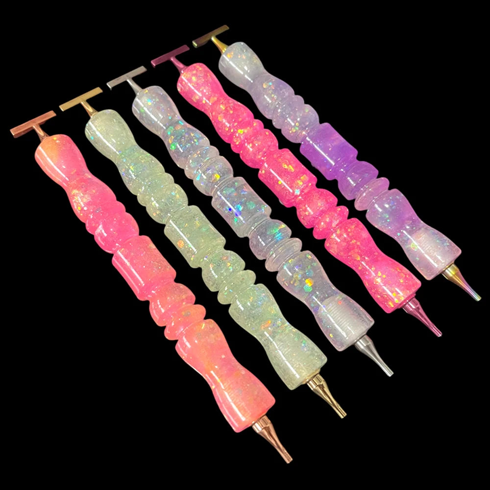 HOMFUN Diamond Painting Pen, Multifunctional Metal Screw Thread Tips Accessories