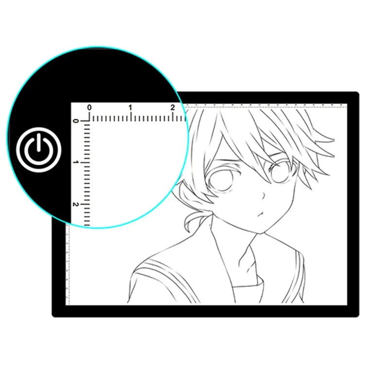 A4/A3 Drawing Tablet Wacom Digital Graphic Tablet LED Diamond Painting Light Pad Board, Portable Board