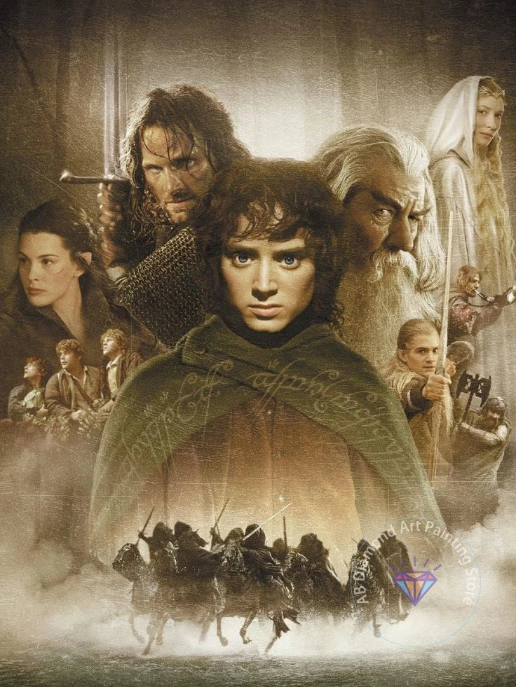 The Lord Of The Rings Diamond Painting Kit, 5D DIY Full Round Drill