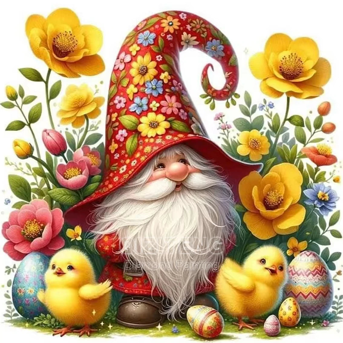 DIY Christmas Diamond Painting Gnome Full Diamond Mosaic Cartoon Elf Cross Stitch Set Art Festival Home Decoration Gift