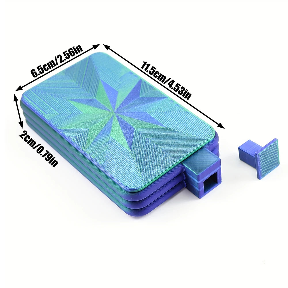 Gradient Color Diamond Art Tray With Lid, Diamond Painting Storage Box, DIY Crafts Tools Accessories