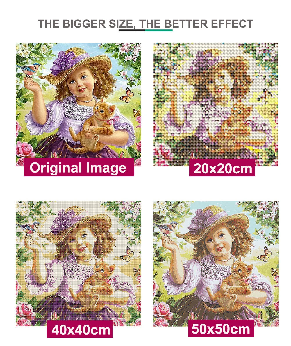 5D Diamond Painting Full Square / Round Family Poster Heart Text Love