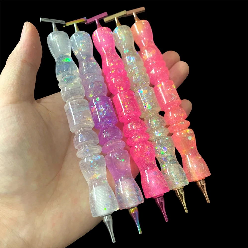 HOMFUN Diamond Painting Pen, Multifunctional Metal Screw Thread Tips Accessories