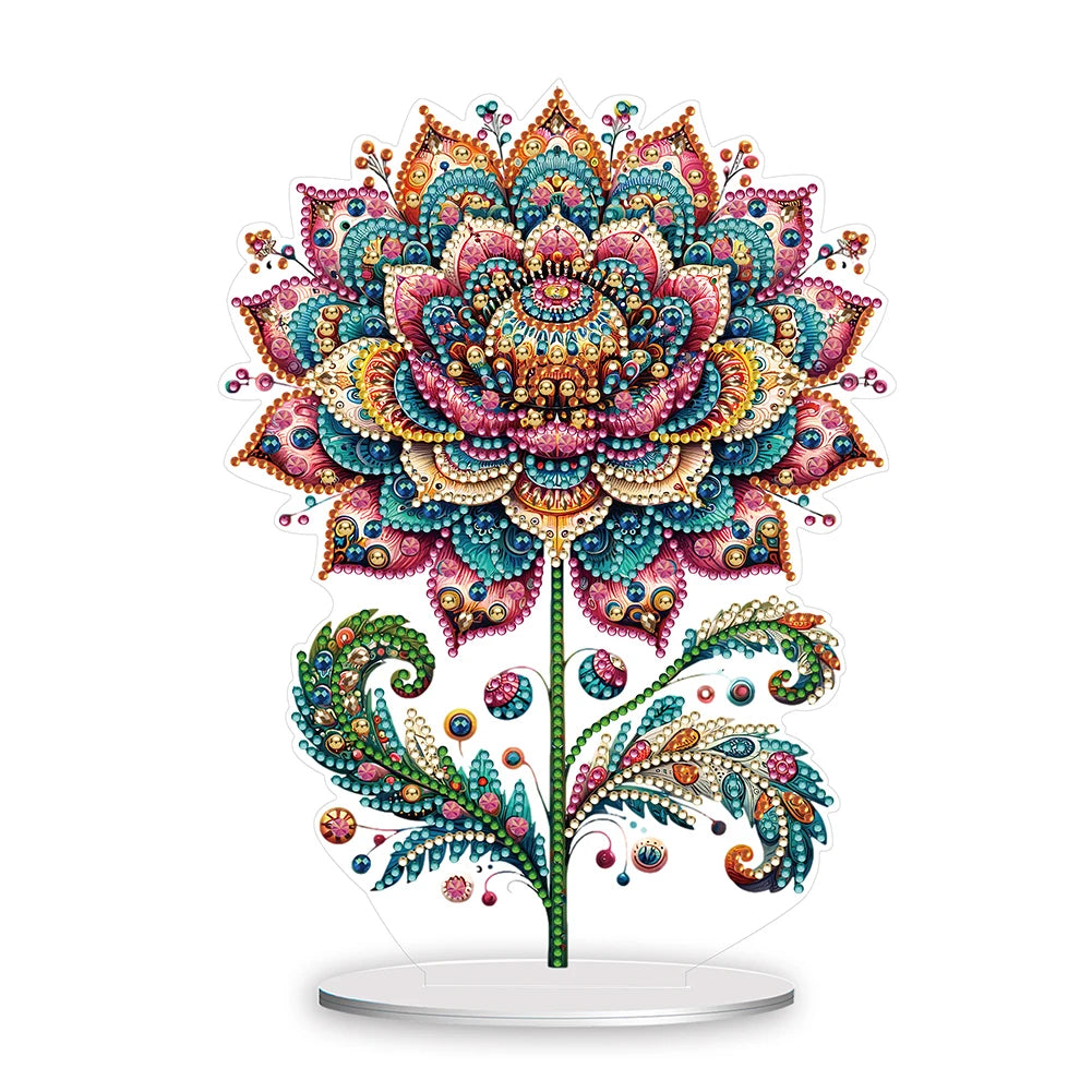Round+Special Shape Diamond Painting Tabletop Ornaments Kit Gorgeous Butterfly Desktop Diamond Art Kits for Office Desktop Decor