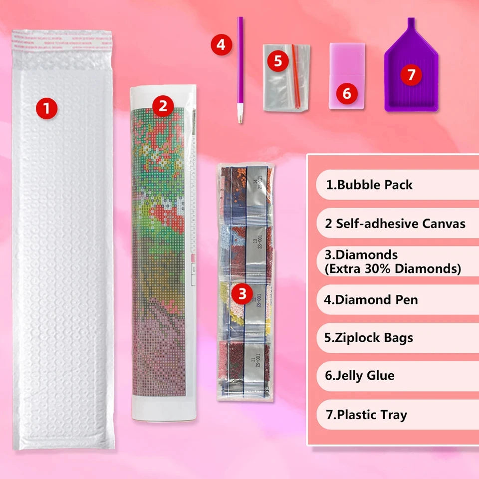 Cute Elf Girl With Big Eyes DIY Diamond Painting Kit Cartoon Full Round Drill