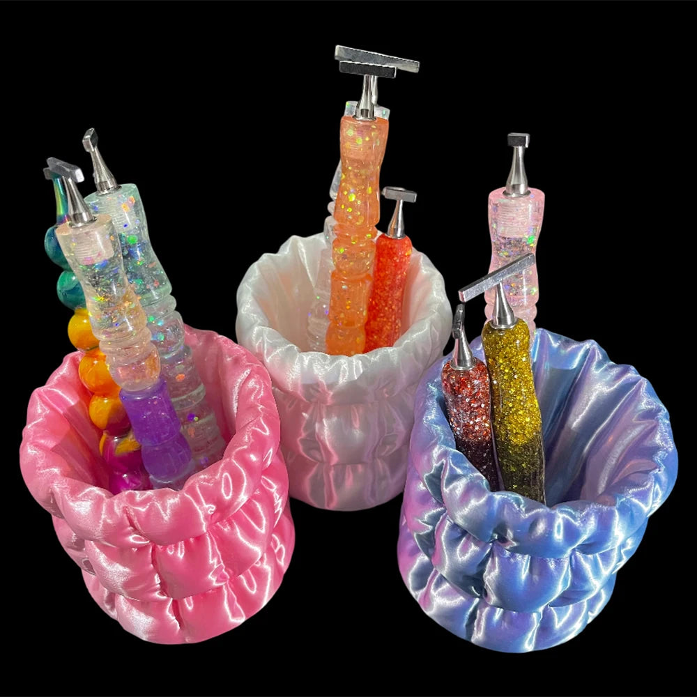HOMFUN New Diamond Painting Pen Holder, Embroidery Pen Storage Holder, For Office Desk Home Study Storage Box Accessories Tool
