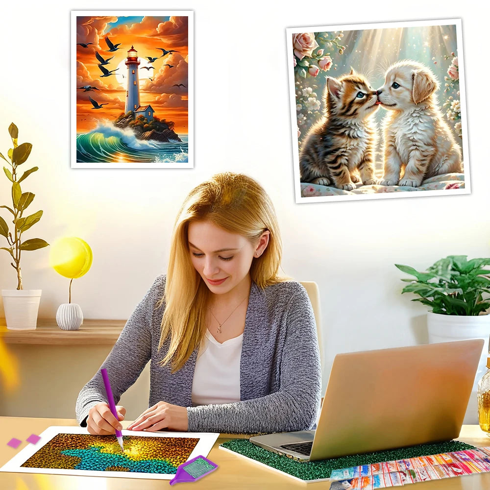EverShine Diamond Painting Ship / Sailboat Moon Full Square / Round Drill 5D DIY
