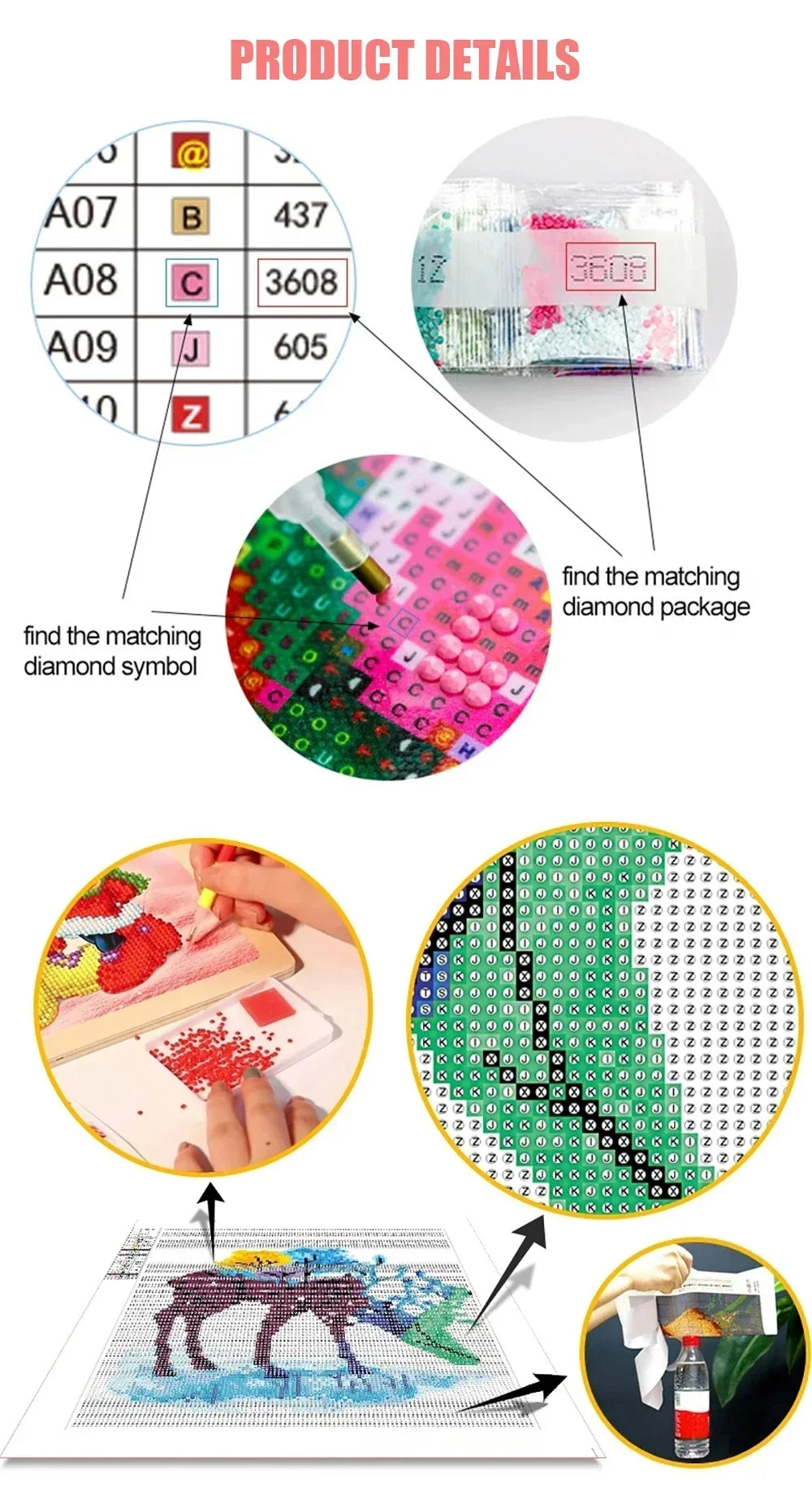 DIY Diamond Painting Cat, Dog, Swan, Other Animals Diamond Painting Full Square / Round Drill
